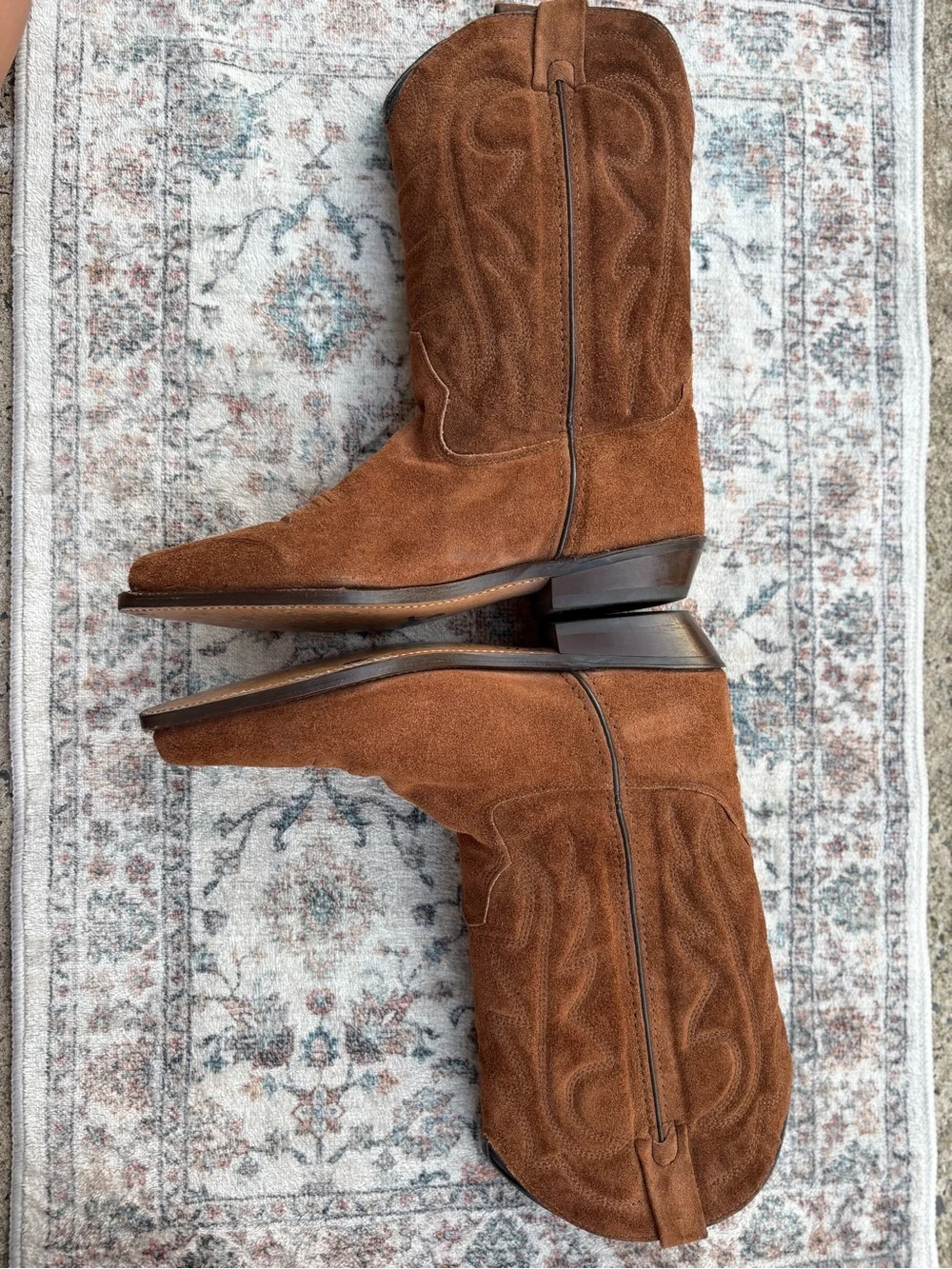 Victorio Ricci Women’s Size 9M Brown Suede Western Cowboy/Cowgirl Boots - Picture 4 of 12